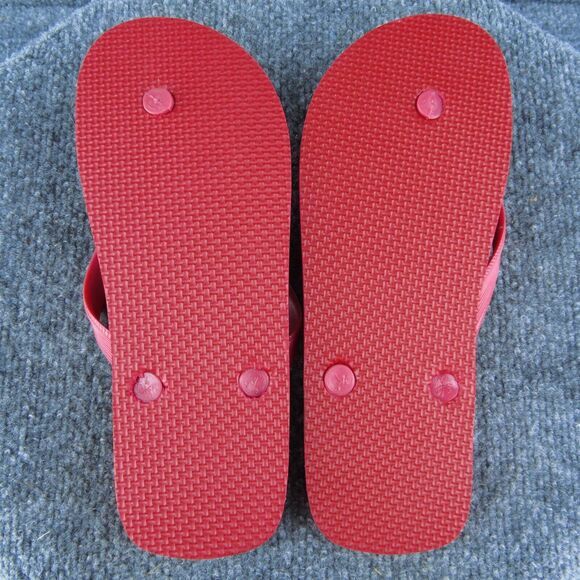 Old Navy‎ Women Flip Flop Sandal Shoes Red Synthetic Size 6 Medium - Picture 7 of 7